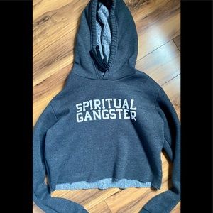Women’s cropped spiritual gangster hoodie S